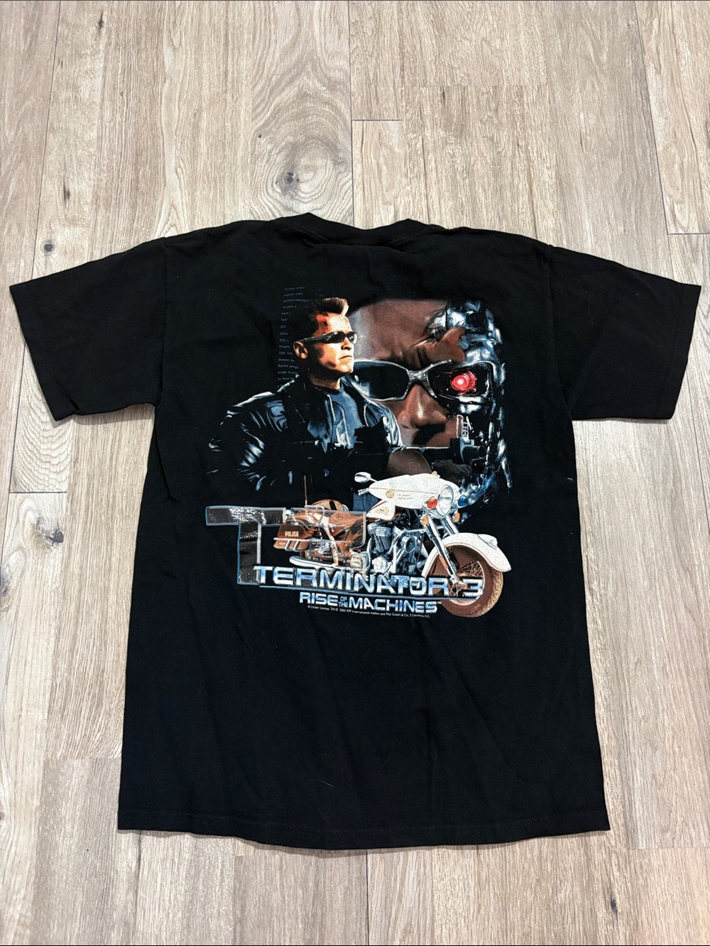Terminator 3 Rise of the Machines Black Graphic Tee